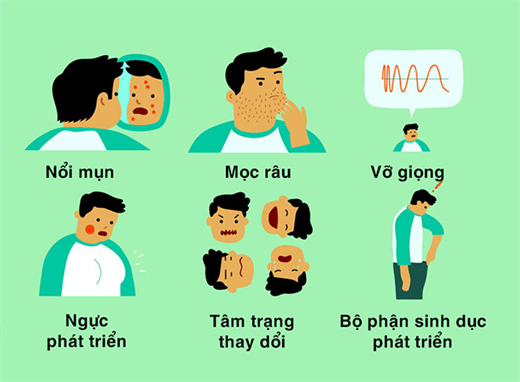 Một số biểu hiện tuổi dậy thì ở bạn nam