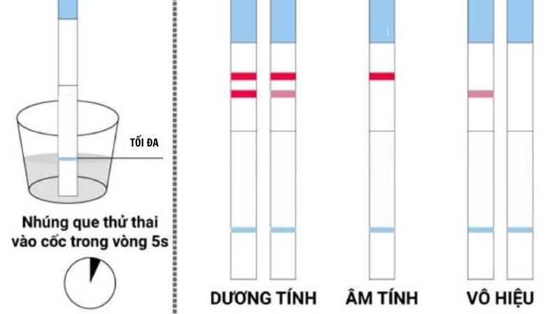 Nếu que thử thai hiển thị hai vạch đậm thì chúc mừng chị em đã có tin vui!