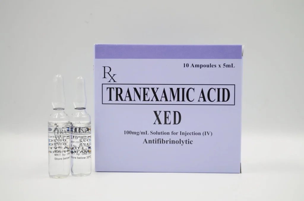 Rong kinh uống tranexamic acid được không?