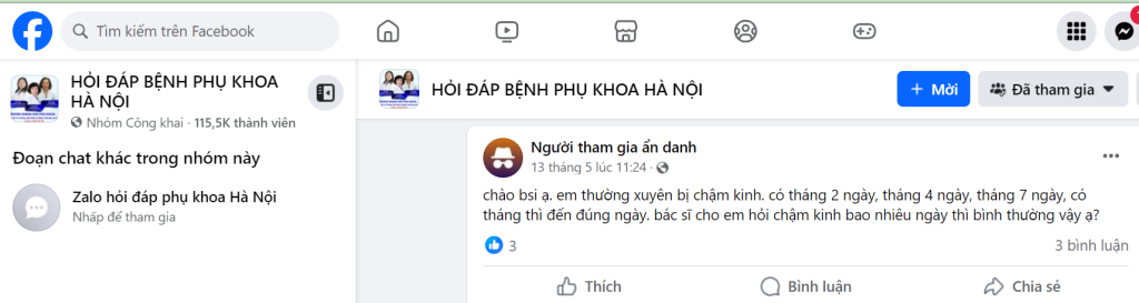 Câu hỏi của người bệnh