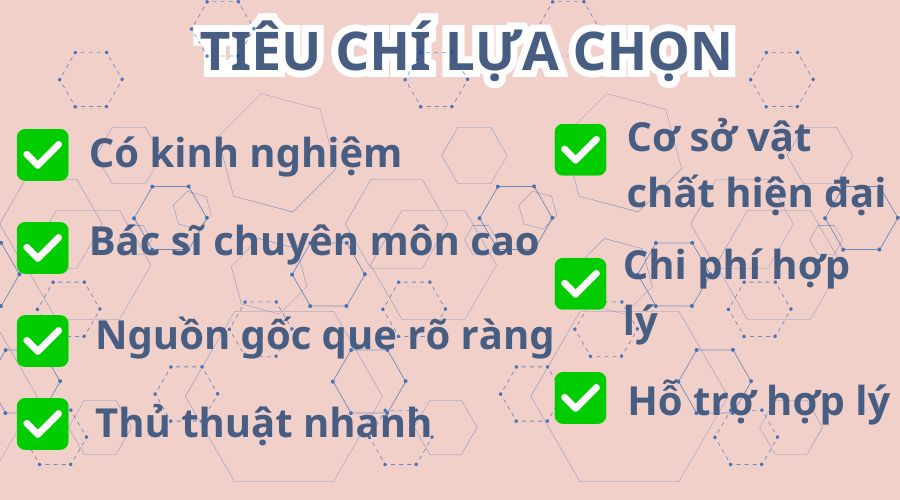 Tiêu chí lựa chọn địa chỉ cấy que tránh thai 