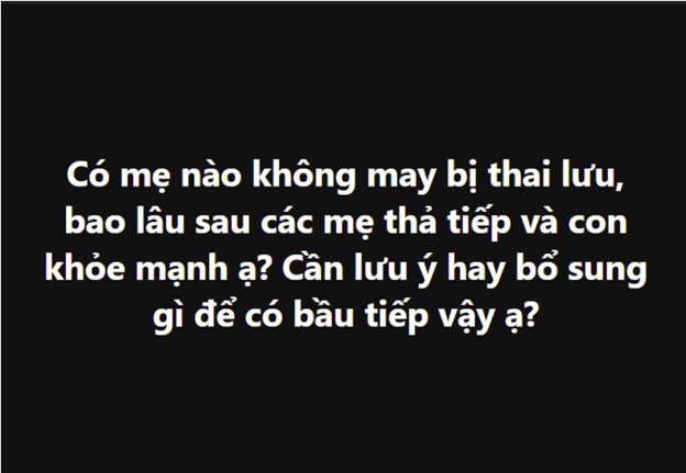 Câu hỏi của người bệnh