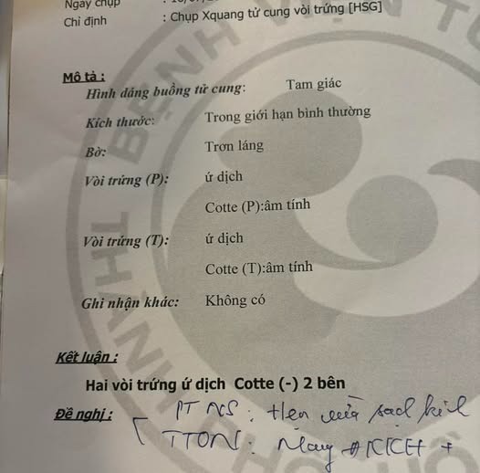 tắc vòi trứng