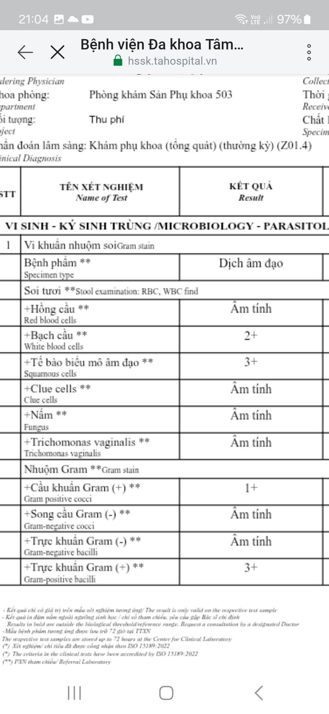 Nhuộm Gram âm đạo gần như bình thường có đáng lo không? 2 6953e13defa53 soi tuoi